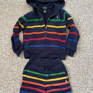 Ralph Lauren Kids Striped Hoodie and Joggers